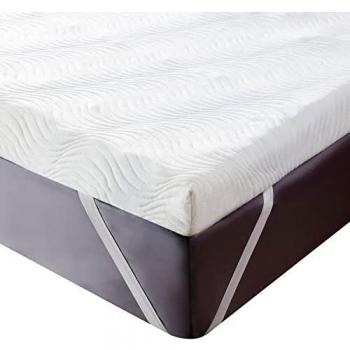 Bedsure Topper Viscoelastico 140x200 7cm - Sobrecolchon de Espuma Hipoalergénico con Memoria, Colchoncillo Cama 140 Ergonómico con 1 Funda Extraíble y Lavable, Mattress Topper Memory Foam
