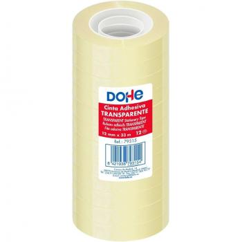 Pack 12 Rollos de Cinta Adhesiva 12x33