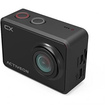 Cámara de acción Deportiva CX ACTIVEON CX - 5Mp, 1080p 30fps, WiFi, Sumergible 60 Metros, Pantalla 2, batería 1.100mAh, Color Negro