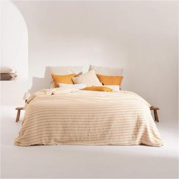 Funda nórdica jacquard de algodón suavizado color amarillo para cama de 90 cm (220x220 cm) Agres