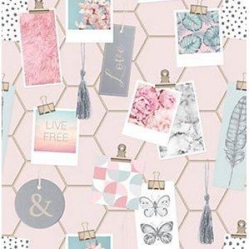 Pink Clip Frames Wallpaper