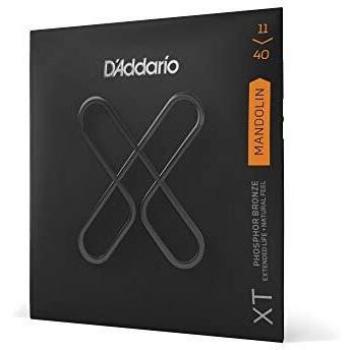 D'Addario XTM1140, XT Mandolin Guitar Strings Phosphor Bronze, Medium, 11-40