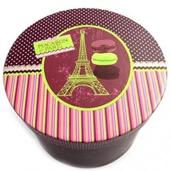 Recuadro 2 tazas de café 'Paris'aumentaron burdeos