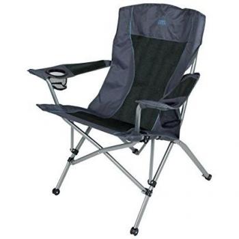 Camp Gear CA Folding Premium Aluminum Silla, Unisex, Gris