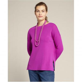 Suéter con collar de viscosa ECOVERO™