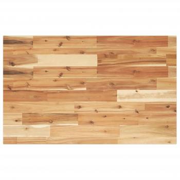 Encimera de baño de madera maciza de acacia con acabado en aceite 100x50x2 cm