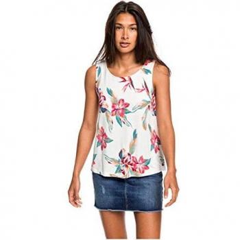 Roxy Fine with You - Top Sin Mangas para Mujer Top Sin Mangas, Mujer, Snow White Tropic Call, L