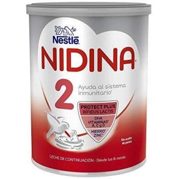 PRODUCTO DONACION - Nestlé Nidina 2 Leche de Continuación en Polvo, Fórmula para Bebés, 6+ Meses, 800g