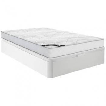 Conjunto somier arcón blanco + colchón de muelles ensacados 160 x 200 cm - Modelo SONGE de YSMÉE