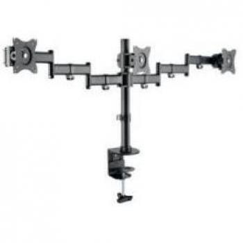 Soporte Tripode Universal WM7472 para TV de 32-65 (30 kg) - Color Madera Oscura, Gris y Plata