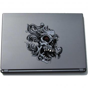 pinkelephant Indigos UG Skull024-150 - Pegatina para Ordenador portátil, diseño cráneo desagradable, 150 x 141 mm