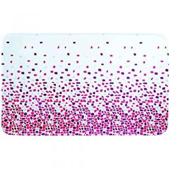 Alfombra de baño microfibra rosa BREST (45 x 75 cm) - MSV