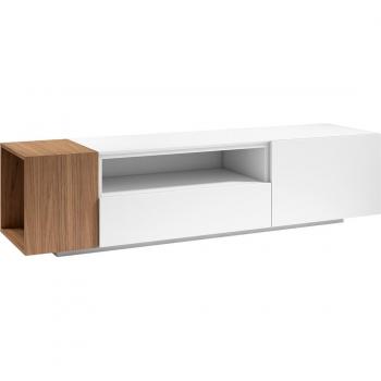 Mueble de TV Tempo con 1 hueco, 1 cajón y 1 puerta abatible