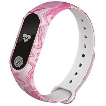 muvit iO Mármol Pulsera de Actividad Rosa