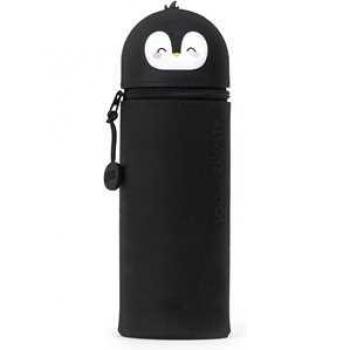 Estuche Portatodo de Silicona Kawaii 2 en 1 con Diseño de Pingüino - Legami