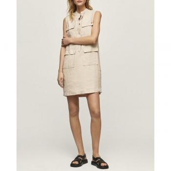 Vestido Aura Pepe Jeans con bolsillos frontales y detalle de cinturón