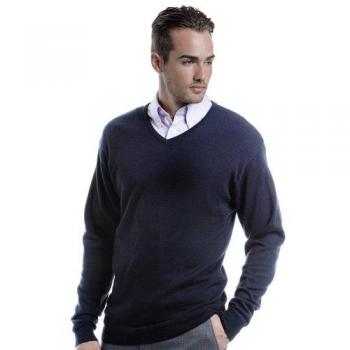 Kustom Kit Men's Arundel V-Neck Sweater Long Sleeve