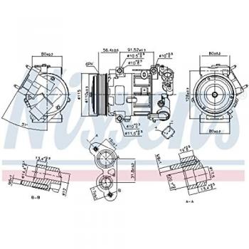 Compresor de aire acondicionado NISSENS 890324 para Crossland X (P17)