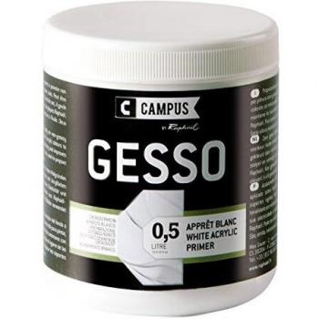 Gesso Acrílico Blanco 500ml - Para preparar lienzos y soportes