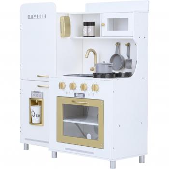 Teamson Kids - Little Chef Mayfair Retro Play Kitchen - White with 11 Accessories