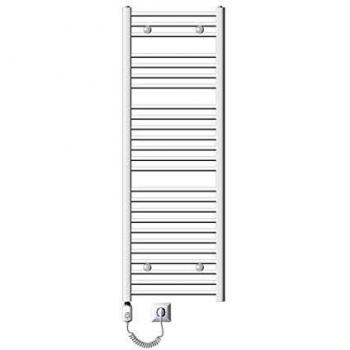 Radiador Toallero Eléctrico Curvo 1200W 500x1500 mm Blanco con Conexión Lateral
