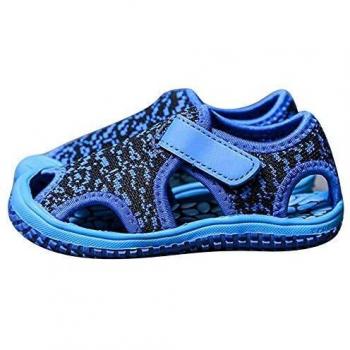 Sandalias Niño Niña Verano Sandalias Deportivas Playa Zapatillas Antideslizante Senderismo Piscina Rosa Púrpura Azul Gris Verde EU 21-31 Azul2 25
