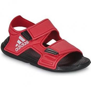 Sandalias Adidas ALTASWIM C para niños en color rojo, modelo FZ6488