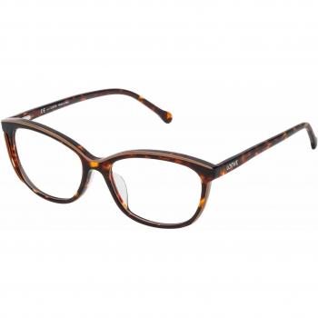 Loewe VLWA06M530NVQ Monturas de gafas, Shiny Beige+Havana, 55 Unisex