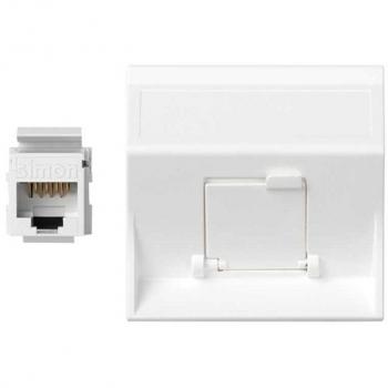 Placa de Voz y Datos Inclinada CG Simon 500 Cima Conector 5EU Blanco 340870097