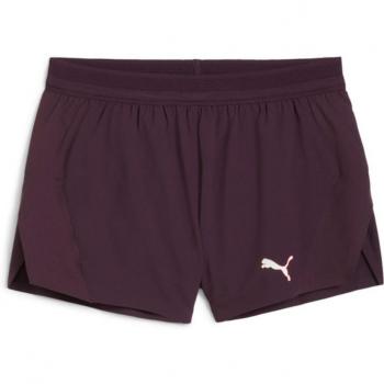 Puma Pantalones Cortos Ultraweave Velocity 3'' Split Burgundy Mujer, Talla XS