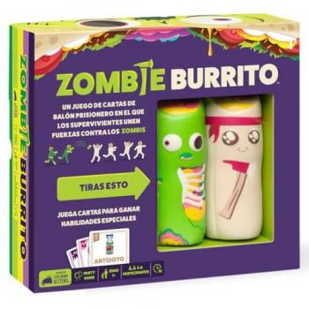 Juego de Cartas Educativo Zombie Burrito - De 3 a 6 Jugadores, A partir de 7 Años, Duración 15 Minutos