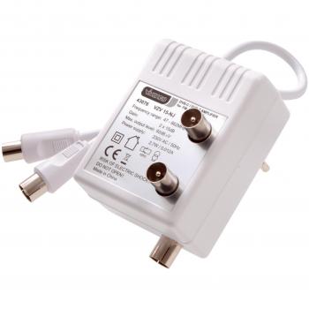Vivanco VZV 15-NJ - Amplificador de señal de TV (230 V, 50 Hz, Color blanco)