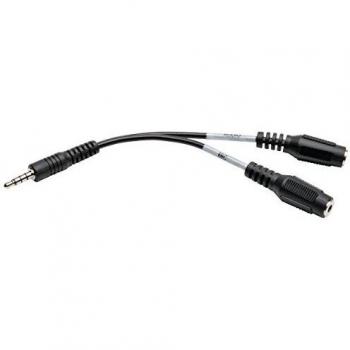 Adaptador Divisor de Audífonos 3.5mm Hembra a 4 Pines Macho