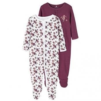 Pijama para Bebés Name It 2 Piezas con Estampado Prune Purple