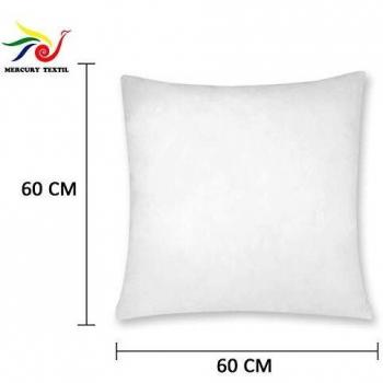 MERCURY TEXTIL - Relleno de Cojin Super Suave Mullido, Antialergico, Fibra Hueca de Alta recuperacion, para Cualquier Tipos de Fundas