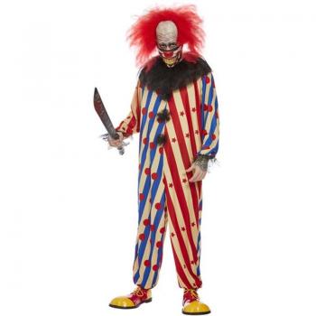 Smiffy's Disfraz de Payaso Espeluznante Rojo y azul para hombre