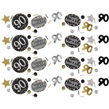 Oro celebración de 90º confeti 34 G