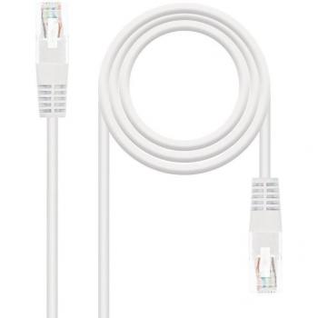 Nanocable 10.20.0400-L30 Cable de Red RJ45 Cat.6 UTP AWG24 Blanco 30cm Latiguillo