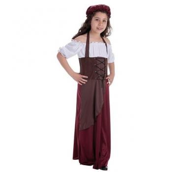 Disfraz de Tabernera Medieval para niña Creaciones Llopis