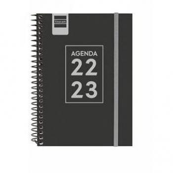 Agenda escolar 2022-2023 secundaria 1/8 semana vista horizontal negro finocam 634224023