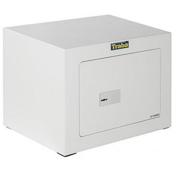 Caja Traba 20SLL - Caja de seguridad con cerradura, diseño robusto, material resistente, tamaño compacto, ideal para almacenar objetos de valor y documentos importantes