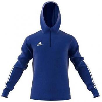 adidas CON20 TK Hood Sweatshirt, Hombre, Team Royal Blue/White, 2XL