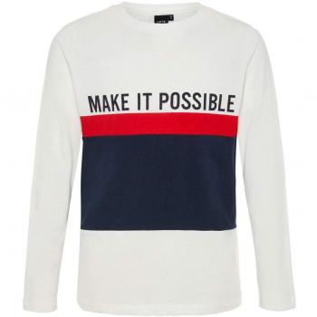NAME IT Camiseta Manga Larga NIÑO MOLI - 146-152, Snow White