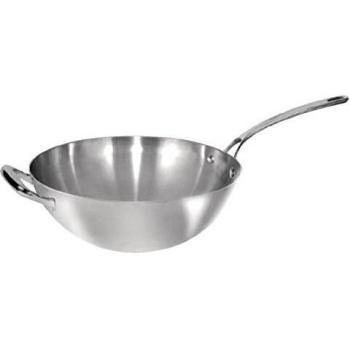 Wok Inox Triple Capa de Fondo Plano 31cm - Packs de Catering