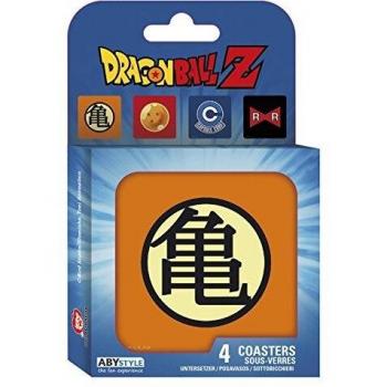 ABYstyle Marvel Dragon Ball Set 4 Posavasos Symbols para Adultos, ABYCOS003