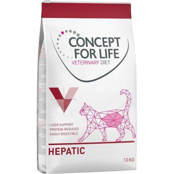 Concept for Life Veterinary Diet Hepatic - 10 kg, alimento dietético para perros con enfermedad hepática, formulado para apoyar la función hepática y mejorar la calidad de vida en mascotas con problemas hepáticos. Contiene ingredientes de alta calida