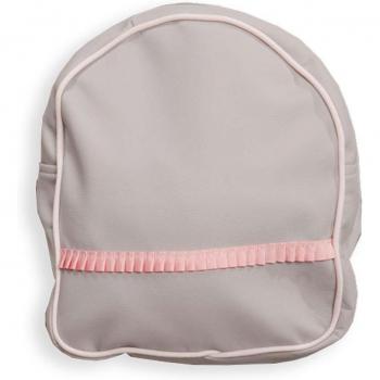 Mochila Guardería Babyline Classic Poli Piel Gris Rosa