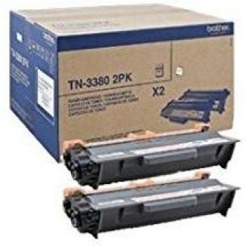 Brother TN3380TWIN - Cartucho de tóner, color negro