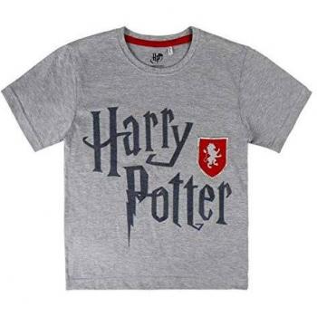 Cerdá Camiseta Manga Corta Premium Harry Potter, Gris