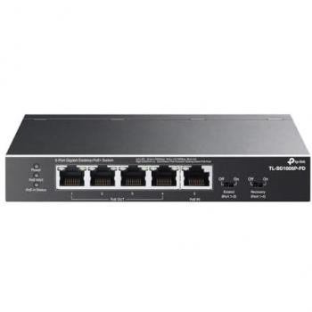 TP-Link TL-SG1005P-PD 5-Port Gigabit PoE++ Network Switch (66W, Unmanaged, Desktop/Wall-Mount)